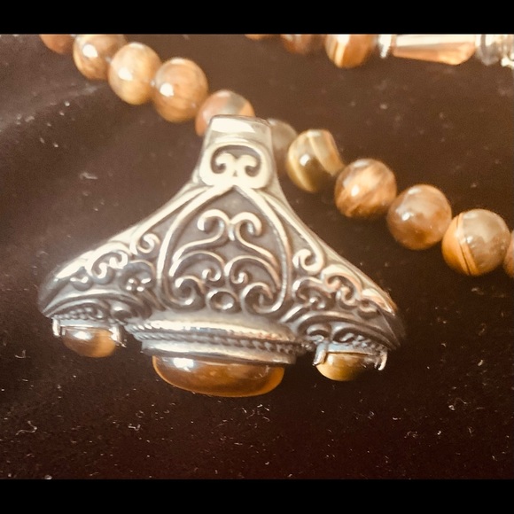 South African Tiger's Eye Matching Jewelry Set, Necklace/Bracelet/Ring NWT - Picture 16 of 16